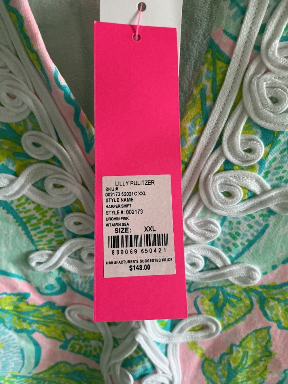 Lilly Pulitzer W/ Tags Harper Shift Dress -XXL - Picture 3 of 5